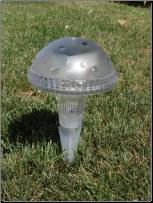 CLEAR MUSHROOM COLOR CHANGING SOLAR LIGHT (SS55) (set of 2)