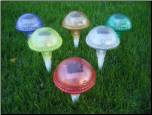 Assorted Colored Mushrooms (SS55W) Set of 6